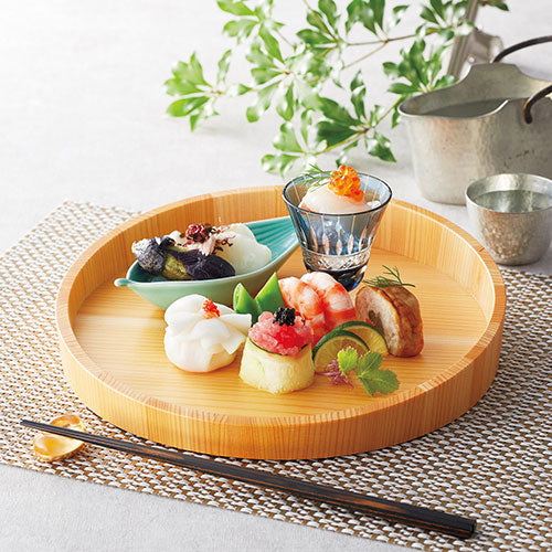 ヤマコー 用美 業務用 椹・山並料理皿 8寸 yamaco38152