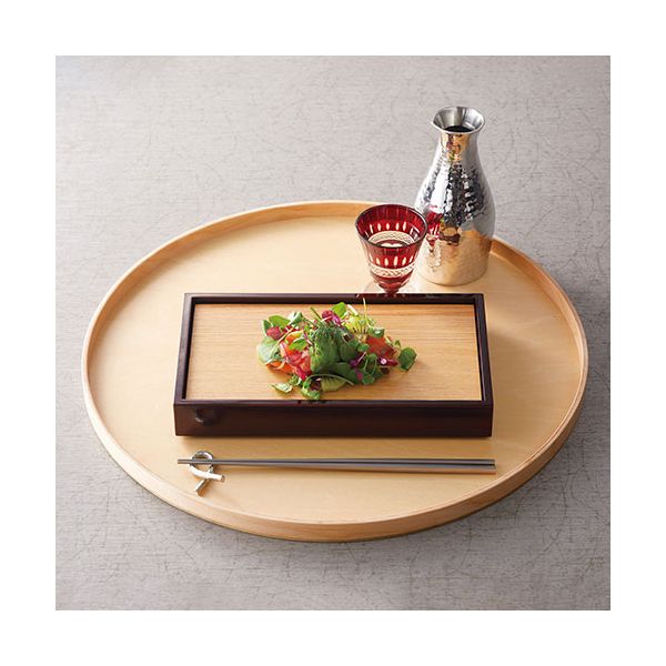 ヤマコー 用美 業務用 木製わっぱ丸トレイ(クリアー) φ38 yamaco17293