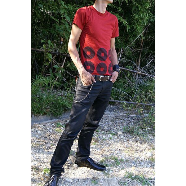 戦国武将Tシャツ 【真田幸村 六連銭】 Sサイズ 半袖 綿100% 日本製 藍鉄 〔Uネック おもしろ〕
