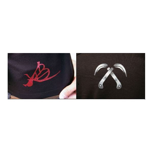 戦国武将Tシャツ 【小早川家 右三つ巴】 Lサイズ 半袖 綿100% ブラック(黒) 〔Uネック おもしろ〕