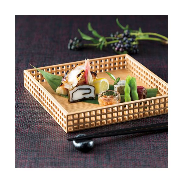 ヤマコー 用美 業務用 細目格子料理膳 yamaco32211
