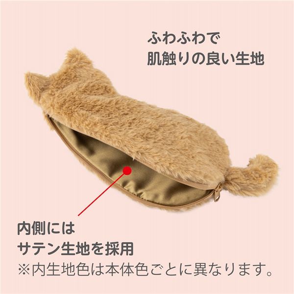 ねこのせ マルチポーチM 茶トラ NNS-MP02-BR