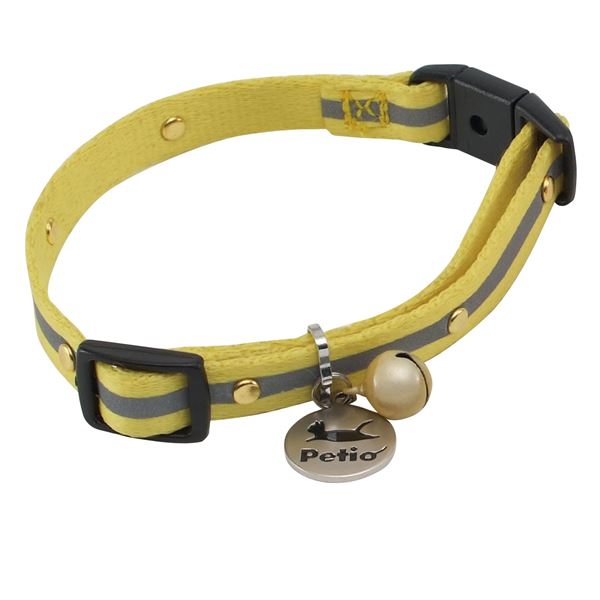 (まとめ)CAT COLLAR ラインカラー イエロー【×3セット】 (猫用品/首輪)