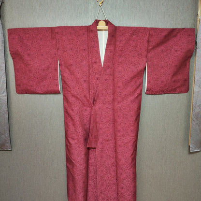 OOAK Elegant Crimson Floral -"Just the Right Size" Canvas & Kimono Mini Tote Bag
