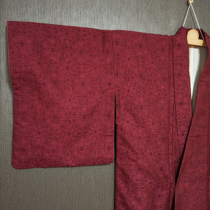 OOAK Elegant Crimson Floral -"Just the Right Size" Canvas & Kimono Mini Tote Bag