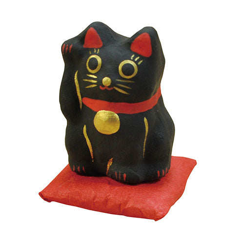 【5個セット】 ヤマコー てまひま工房 置き物 招き猫 まめまねき クロ yamaco89602X5