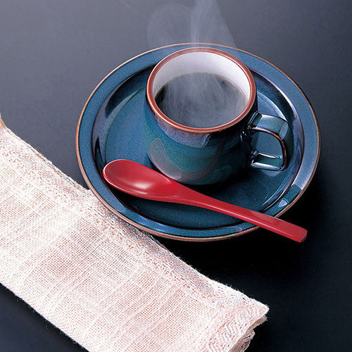 ヤマコー 用美 業務用 本漆コーヒースプーン(朱) yamaco08331