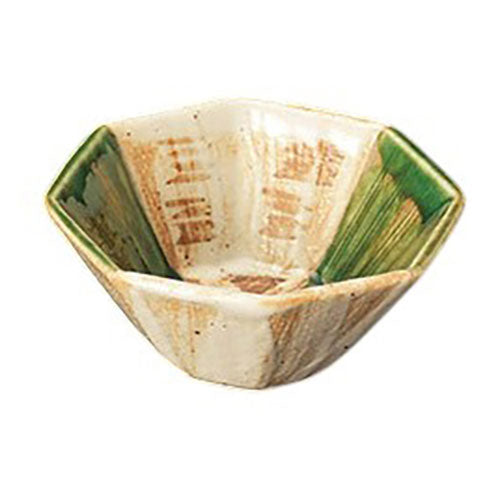 ヤマコー 用美 業務用 織部志野 八角小付 yamaco26639