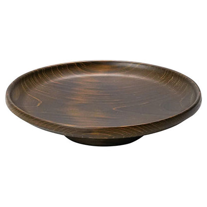 ヤマコー 用美 業務用 ひのき・古代色小器 平皿(台付) yamaco27906