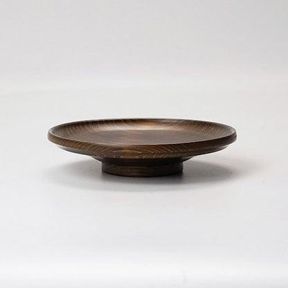 ヤマコー 用美 業務用 ひのき・古代色小器 平皿(台付) yamaco27906