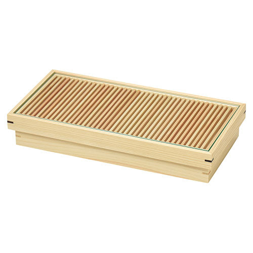 ヤマコー 用美 業務用 桧 糸格子盛器(浅型) yamaco32099