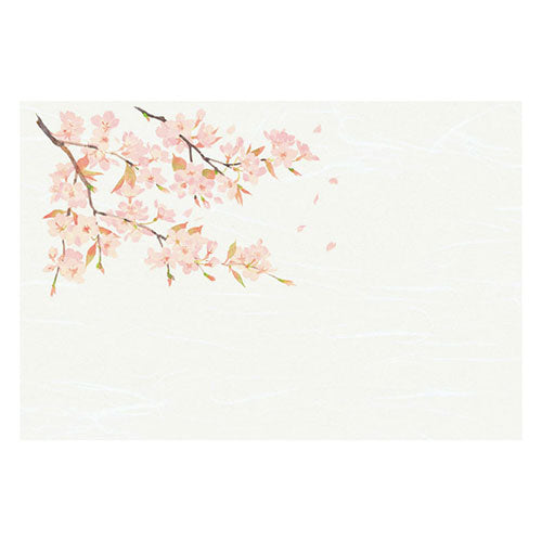 ヤマコー 用美 業務用 尺3雲竜和紙懐石まっと 四季 桜 (50枚入) yamaco64377