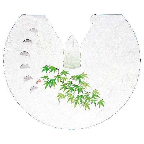 ヤマコー 用美 業務用 雲竜和紙花えぼし 青もみじ (100枚入) yamaco64537