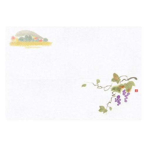ヤマコー 用美 業務用 尺1お手元まっと 花景色 山ぶどう (100枚入) yamaco64966