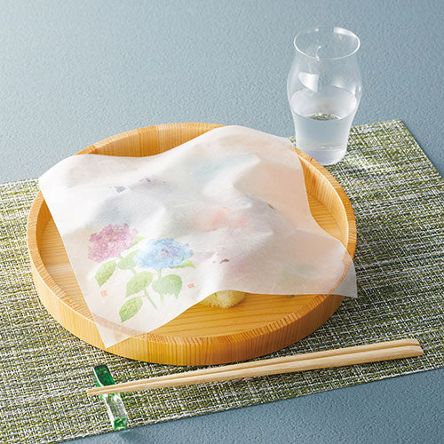ヤマコー 用美 業務用 新・濡れ奉書紙 紫陽花 (100枚入) yamaco65397