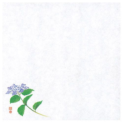 ヤマコー 用美 業務用 4寸御所の花 耐油天紙 紫陽花 (100枚入) yamaco65819