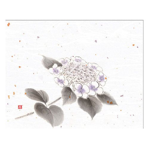 ヤマコー 用美 業務用 4x5寸花風情 紫陽花 (100枚入) yamaco65970