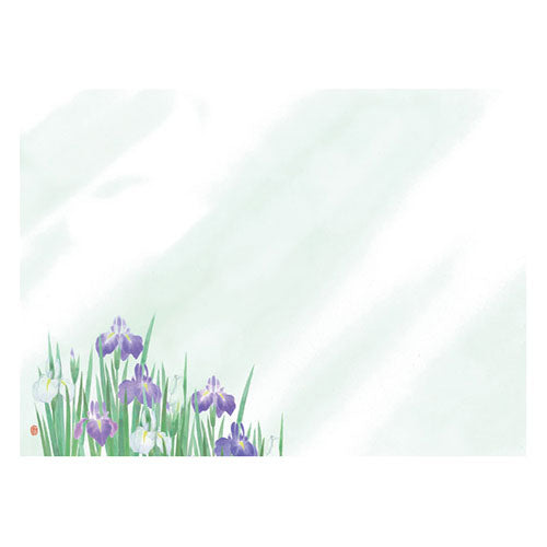 ヤマコー 用美 業務用 尺3四季彩まっと 花雅(はなみやび) 菖蒲 (100枚入) yamaco66453