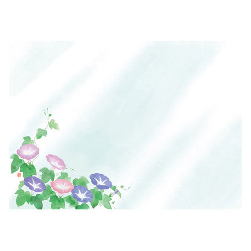 ヤマコー 用美 業務用 尺3四季彩まっと 花雅(はなみやび) 朝顔 (100枚入) yamaco66455
