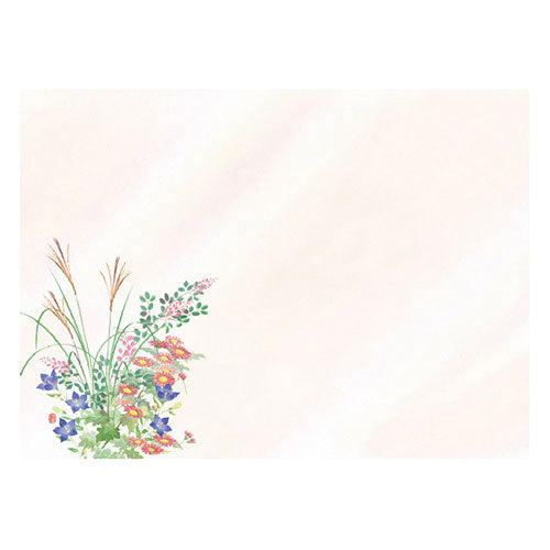 ヤマコー 用美 業務用 尺3四季彩まっと 花雅(はなみやび) 秋草 (100枚入) yamaco66456