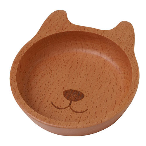 ヤマコー てまひま工房 アニマル小皿 かわいい動物型の木製プレート animal plate いぬ yamaco78683