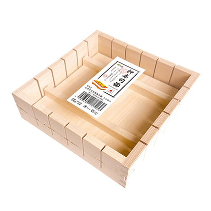 ヤマコー てまひま工房 ひのき正方押寿司器 36切+ yamaco78703