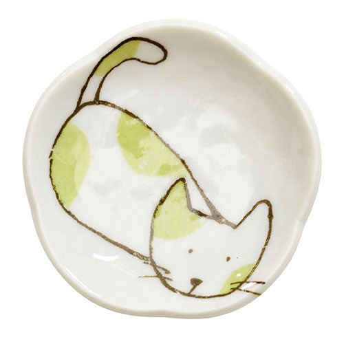 ヤマコー てまひま工房 にゃんこ皿 あおば 10枚入り yamaco80199
