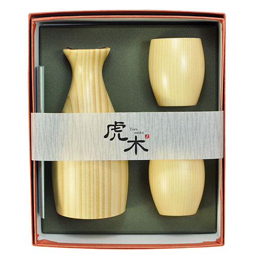 ヤマコー てまひま工房 虎木酒器 3点セット yamaco80327