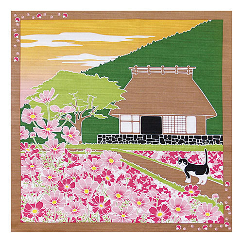 ヤマコー てまひま工房 たまのお散歩 小風呂敷 秋桜 yamaco88593
