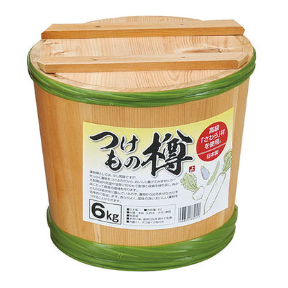 ヤマコー てまひま工房 漬物樽 手作り漬物用のたる 漬物や野菜の保管に最適 6キロ用 yamaco89240