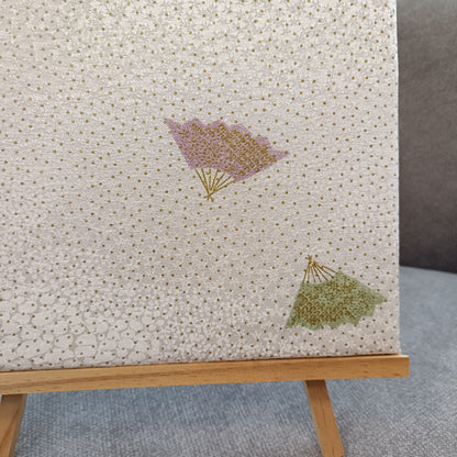 KIMONO Wall Art-Vintage Fabric Panel Set