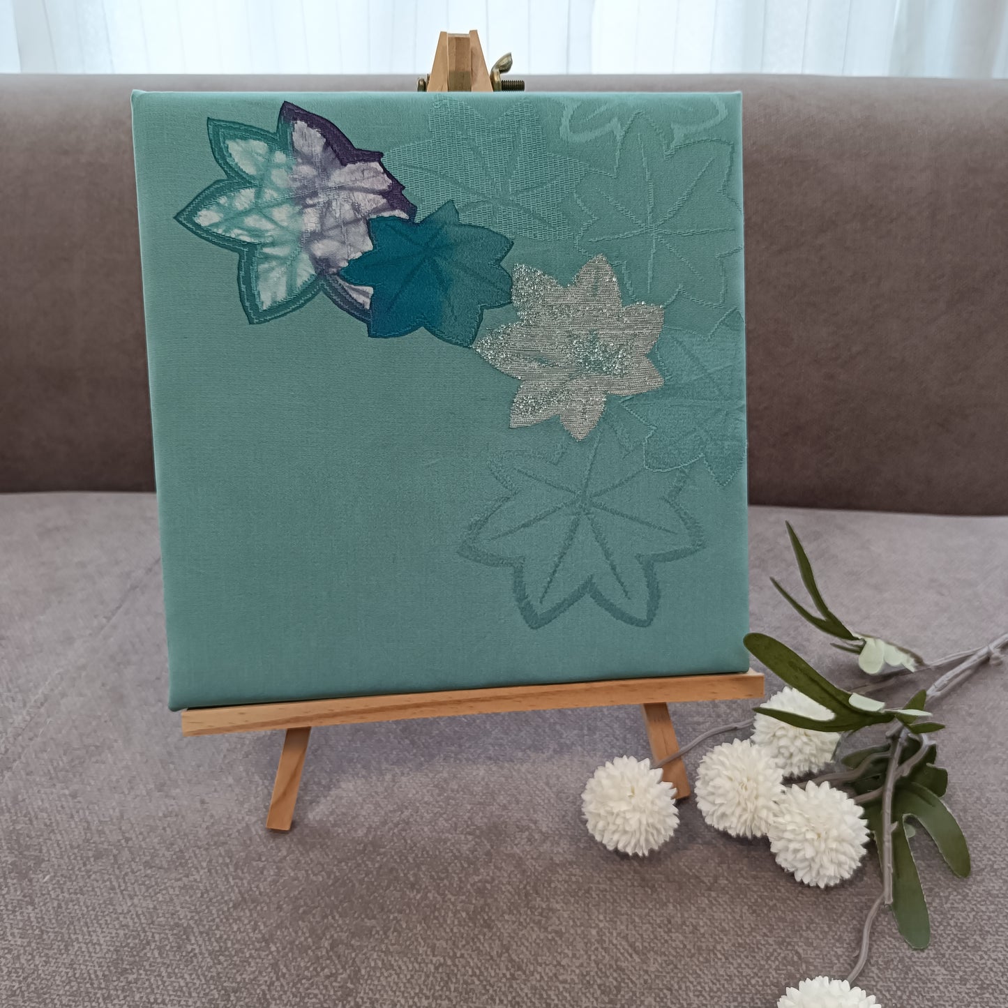 KIMONO Wall Art-Vintage Fabric Panel Set