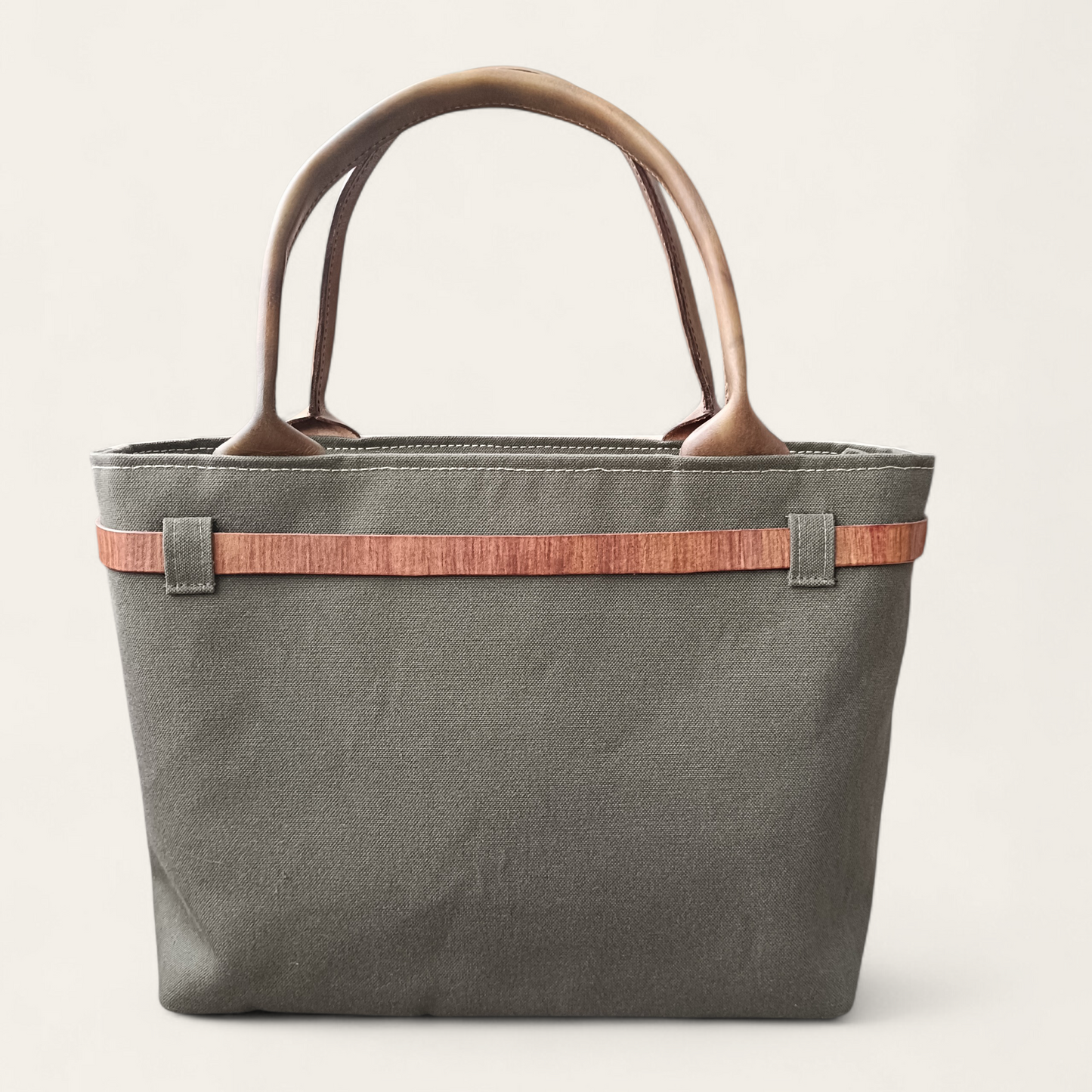 Hand-dyed Leather & Vintage KIMONO Obi Tote Bag -Artisan Luxury　with a shoulder strap