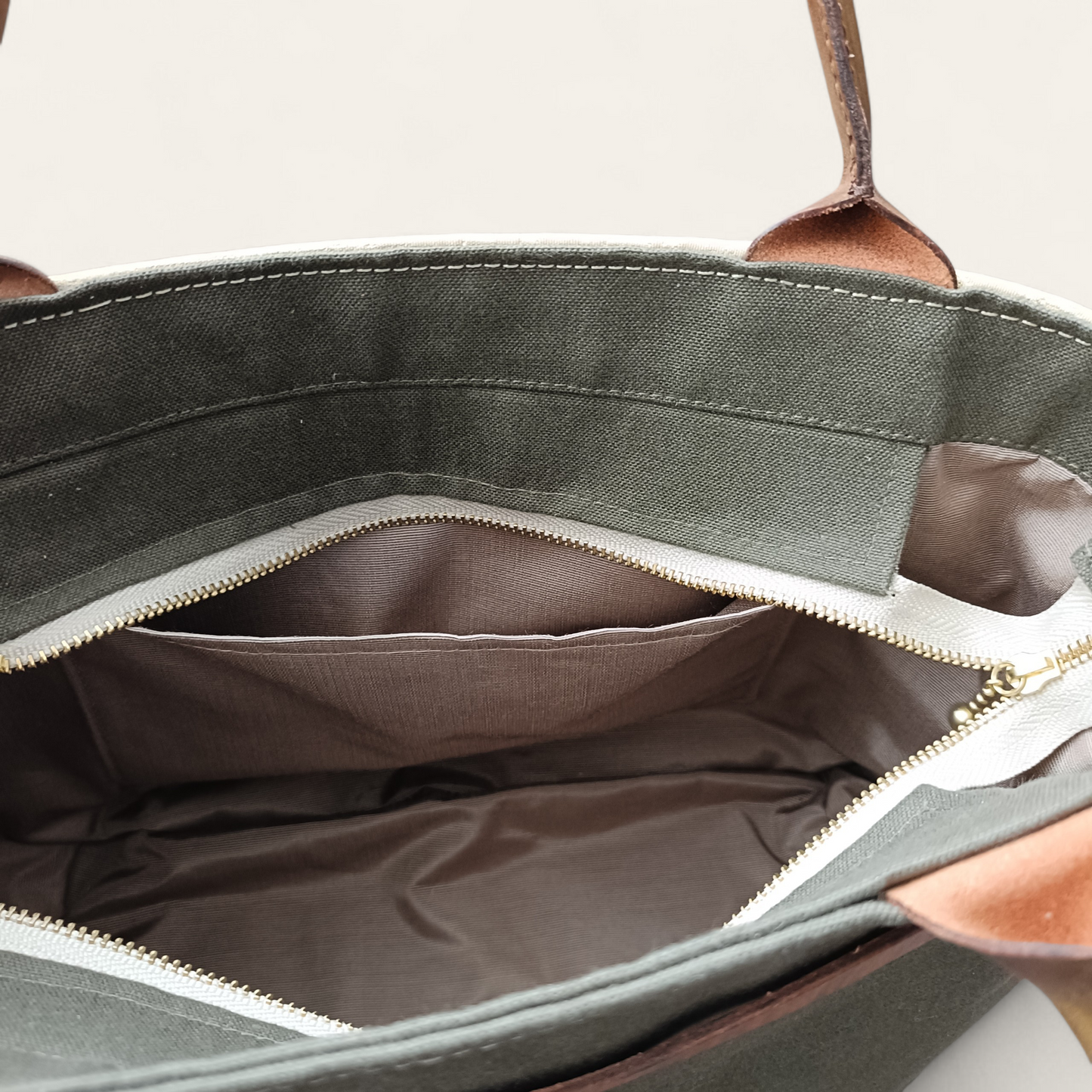 Hand-dyed Leather & Vintage KIMONO Obi Tote Bag -Artisan Luxury　with a shoulder strap