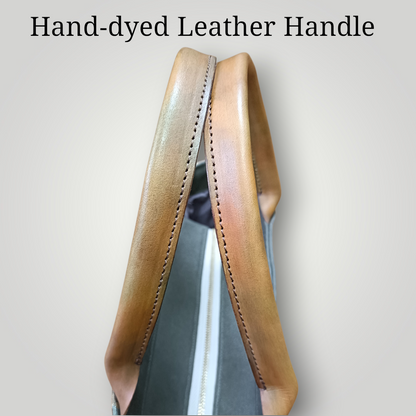 Limited edition: Leather Handle × Exclusive Luxury KIMONO Obi Tote Bag