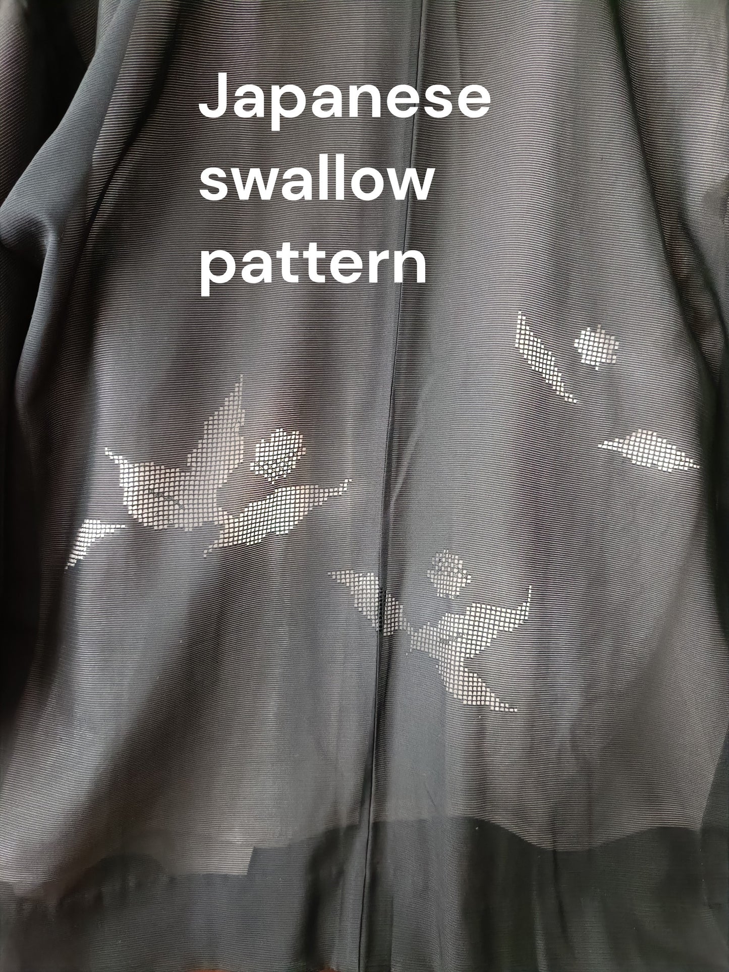 Vintage Kimono Haori & Silk Aloha Shirt Set - Black Sheer & Floral White