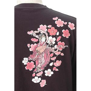 語れる立体和柄ロングTシャツ S-1998／弁財天 LL(NP)