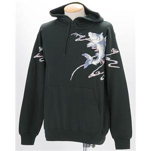 10柄！ 語れる立体和柄パーカー(NP)　青い登鯉　S