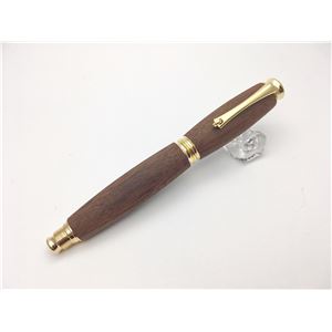 銘木材 万年筆/文房具 【胡桃 ウォルナット】 日本製 中太字 文具 オフィス用品 ステーショナリー