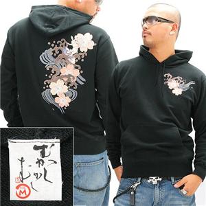 10柄！ 語れる立体和柄パーカー(NP)　鷹梅　L