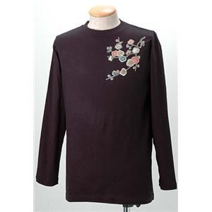 語れる立体和柄ロングTシャツ S-1952／花つくし S