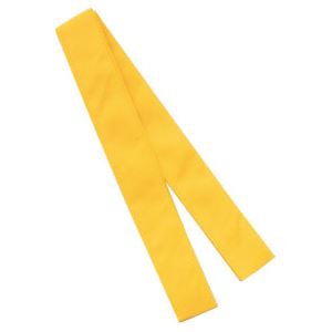 (まとめ)アーテック サテン製はっぴ/法被 【Lサイズ】 ロング丈 袖なし ハチマキ付き イエロー(黄) 【×10セット】