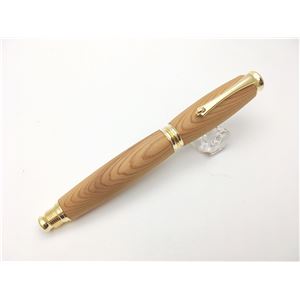 銘木材 万年筆/文房具 【屋久杉 やくすぎ】 日本製 中太字 文具 オフィス用品 ステーショナリー