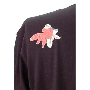 語れる立体和柄ロングTシャツ S-148M8／七匹金魚 LL(NP)