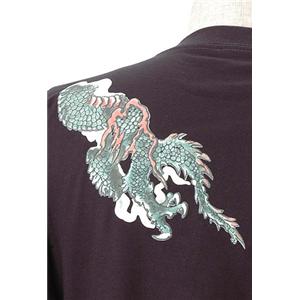 語れる立体和柄ロングTシャツ S-1670／緑龍 LL(NP)