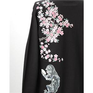語れる立体和柄ロンT 驚愕の１０柄！(NP) 　S-1857／桜酒  L