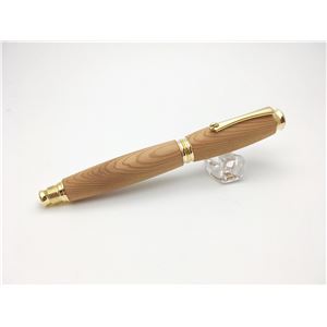 銘木材 万年筆/文房具 【屋久杉 やくすぎ】 日本製 中太字 文具 オフィス用品 ステーショナリー