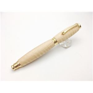 銘木材 万年筆/文房具 【栃ちじみ杢 とち】 日本製 中太字 文具 オフィス用品 ステーショナリー