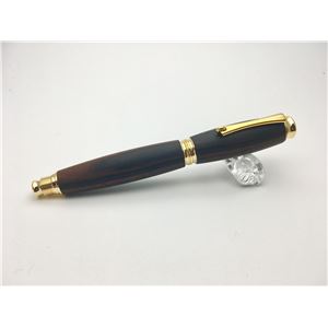 銘木材 万年筆/文房具 【黒檀 こくたん】 日本製 中太字 文具 オフィス用品 ステーショナリー