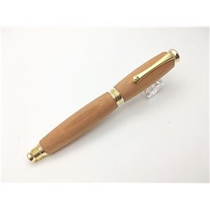 銘木材 万年筆/文房具 【山桜 やまざくら】 日本製 中太字 文具 オフィス用品 ステーショナリー